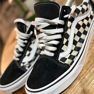 Vans Black and White Checkered Shoes
